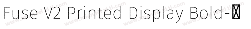 Fuse V2 Printed Display Bold字体转换